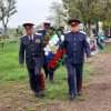 Возложение венков и цветов, в честь 80 годовщины Великой Победы, у памятника \"Вечно живым\" и на братских могилах села
