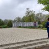 Возложение венков и цветов, в честь 80 годовщины Великой Победы, у памятника \"Вечно живым\" и на братских могилах села